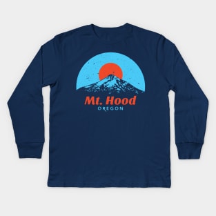 Mt. Hood Oregon Shirt Kids Long Sleeve T-Shirt